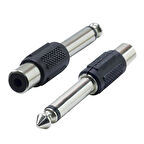 Powermaster Pm-4221 6.3 Mm Mono Erkek - 1 Tos Dişi Çevirici Jack