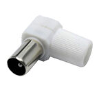 60 Ohm L Fiş Erkek Beyaz Anten Fişi Powermaster