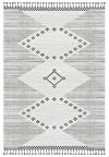 İpek Mekik Halı Meryland Gri İskandinav Desen Kilim