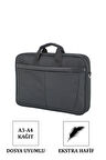 Su Geçirmez Kumaş Darbe Emici Koruma 17,3 Inç Laptop Evrak Çantası