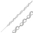 925 Ayar Gümüş Sonsuzluk Bileklik