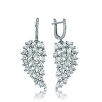 925 Ayar Gümüş Melek Kanadı Küpe