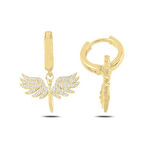 Gümüş Mikail Meleği Küpe