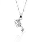 925 Ayar Gümüş Tarak Kadın Gümüş Kolye