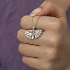 925 Ayar Gümüş İncili İstiridye Kadın Gümüş Kolye