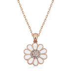 925 Ayar Gümüş Papatya Kadın Gümüş Kolye