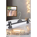 CEYLAN ADAM  Etek Pantolon Eşarp Kıskaçlı Askı 2 Lİ SET