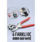 CEYLAN ADAM Kemer Delici Pense 6 Uçlu Saat Kayış Kemer Delme Pensesi