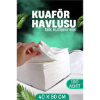 CEYLAN ADAM Tek Kullanımlık Kuaför Havlusu - Berber Havlusu Spa Havlusu Medikal Havlu 100 Ad