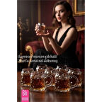 CEYLAN ADAM Mini Bubble Espresso & Shot Bardak Borosilikat Cam  – 6'li Set (6x5 cm)