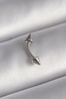 Mey İthalat® 316L Çelik Gümüş Renk Çivi Model Piercing