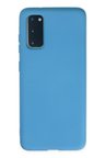 Samsung Galaxy S20 Plus Kılıf Nano içi Kadife Silikon - Mavi