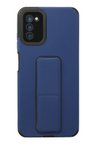 Samsung Galaxy A03S Kılıf Mega Standlı Silikon - Mavi