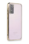 Samsung Galaxy S20 FE Kılıf Lensli Silikon - Gold