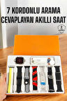CEYLAN ADAM Akıllı Saat 7 Kordonlu Bildirim Görebilen Metal Kordon GPS Özelliği
