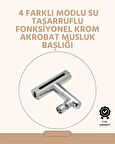 CEYLAN ADAM 360° Dönüşlü Su Akışı Başlığı | 4'ü 1 Arada Kullanım