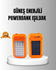 CEYLAN ADAM Güneş Enerjili Powerbank 10000 mAh LED Işıklı
