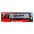 CEYLAN ADAM   32671S-W Welly Scania Transporter V8 R730 1:24 -Karsan Oyuncak