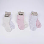 CEYLAN ADAM   Katamino Monala Abs'li 2'li Kız Modal Bebek Soket K44091 Asorti