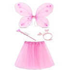 CEYLAN ADAM  Toz Pembe Kelebek Kostümü - Toz Pembe Kelebek Kostüm Aksesuar Seti 4 Parça