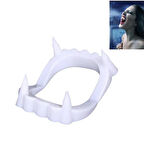 CEYLAN ADAM  Beyaz Renk Çift Damak Takma Vampir Dişi