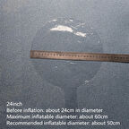 CEYLAN ADAM   Rose Gold Renk Simli Yuvarlak Şeffaf Balon 24 İnç