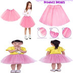 CEYLAN ADAM Nessiworld  Pembe Renk Tütü Etek Bale Eteği Gösteri Eteği Çocuk Bebek Boy