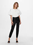 Onlemıly Hw St Ank Faux Leather Pnt Noos Kadın Deri Pantolon
