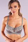 Giselle Half Padded Bra, Gri Toparlayıcı  Konforlu Ve Şık Sütyen