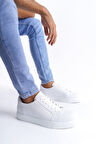 Bağcıklı Cilt Erkek Günlük Sneaker Ayakkabı