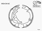 MGA 54142 El Fren Balatası Arka Pabuç Accent Era 05- 583501GA00