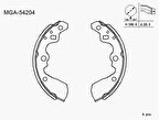 MGA 54204 Kampana Balata Suzuki Swift 90-96 Sf309 5320060820