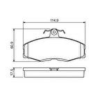 MGA Fren Balatası On Wva 20861 ( Skoda : Favorıt )
