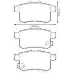 MGA 55313 Balata Fren Arka Honda Accord 09-11 43022TL1G01