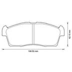 MGA 55427 Balata Fren Ön-Suzuki Alto 02-07 55810M79F10