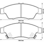 MGA 55442 Balata Fren Ön-Suzuki Liana 02-11 5581054G61000