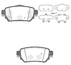 MGA 55651 Fren Balatası Arka Nissan Qashqai J11 2013-XTrail T32 15-Kadjar Koleos 2015- 440605889R