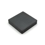 Çok Güçlü Kare Blok Ferrit Mıknatıs - Siyah Magnet - Y35 Kalite - 100x100x20 mm