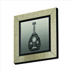 Ud Şeklinde Harfler Baskılı MDF  Magnet(KH-213)Buzdolabı Süsü