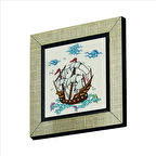 Gemi Baskılı MDF  Magnet(KRG-130)Buzdolabı Süsü