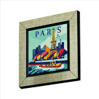 Paris Baskılı MDF  Magnet(KRG-002)Buzdolabı Süsü