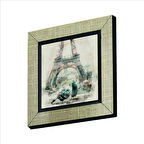 Eyfel Kulesi Baskılı MDF  Magnet(KRG-003)Buzdolabı Süsü