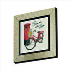 Hollanda  Bisklet Görseli Baskılı MDF  Magnet(KRG-033)Buzdolabı Süsü