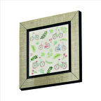 Hollanda  Bisklet Görseli Baskılı MDF  Magnet(KRG-037)Buzdolabı Süsü