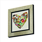 Fransa Sembolleri Baskılı MDF  Magnet(KRG-007)Buzdolabı Süsü