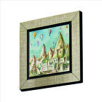 Kapadokya Baskılı MDF  Magnet(KRT-115)Buzdolabı Süsü