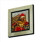 Markos Botsaris (Jean-Léon Gérôme, 1874) Baskılı MDF  Magnet(KRT-129)Buzdolabı Süsü