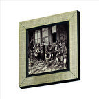 İstanbul’da bir Kahvehane (Fotoğraf, 1905) Baskılı MDF  Magnet(KRT-136)Buzdolabı Süsü