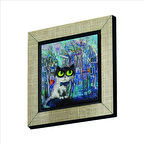 İstanbul Kedisi  Baskılı MDF  Magnet(KRT-066)Buzdolabı Süsü