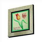 Mevlevi Lale Baskılı MDF  Magnet(KRT-070)Buzdolabı Süsü